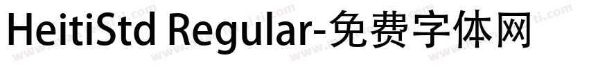 HeitiStd Regular字体转换